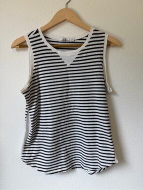 Another Love Black & White Striped Sleeveless Tank
